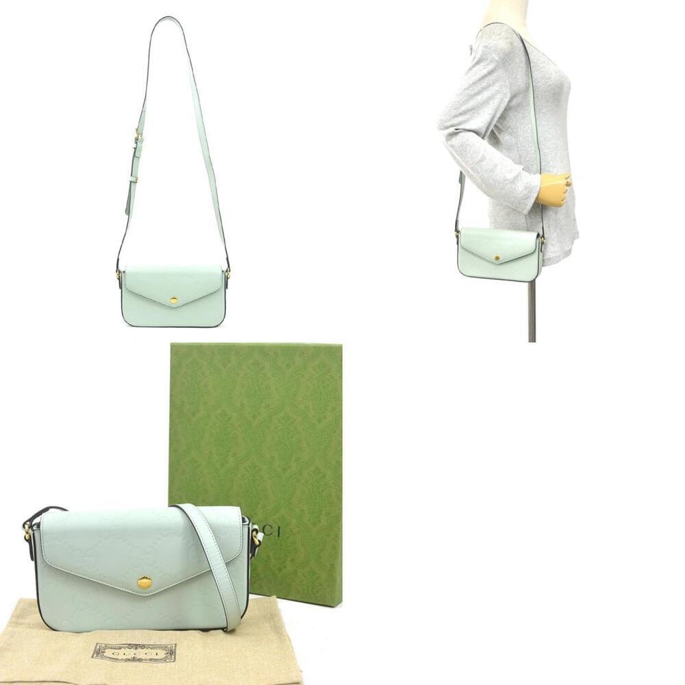 GUCCI Authentic Green Leather Shoulder Bag - Picture 5 of 5